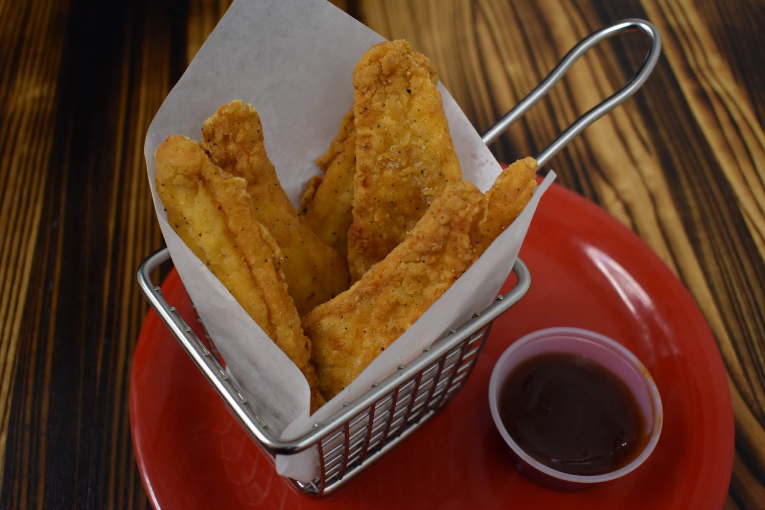 Chicken tenders appetizer at Pequod's Pizza.