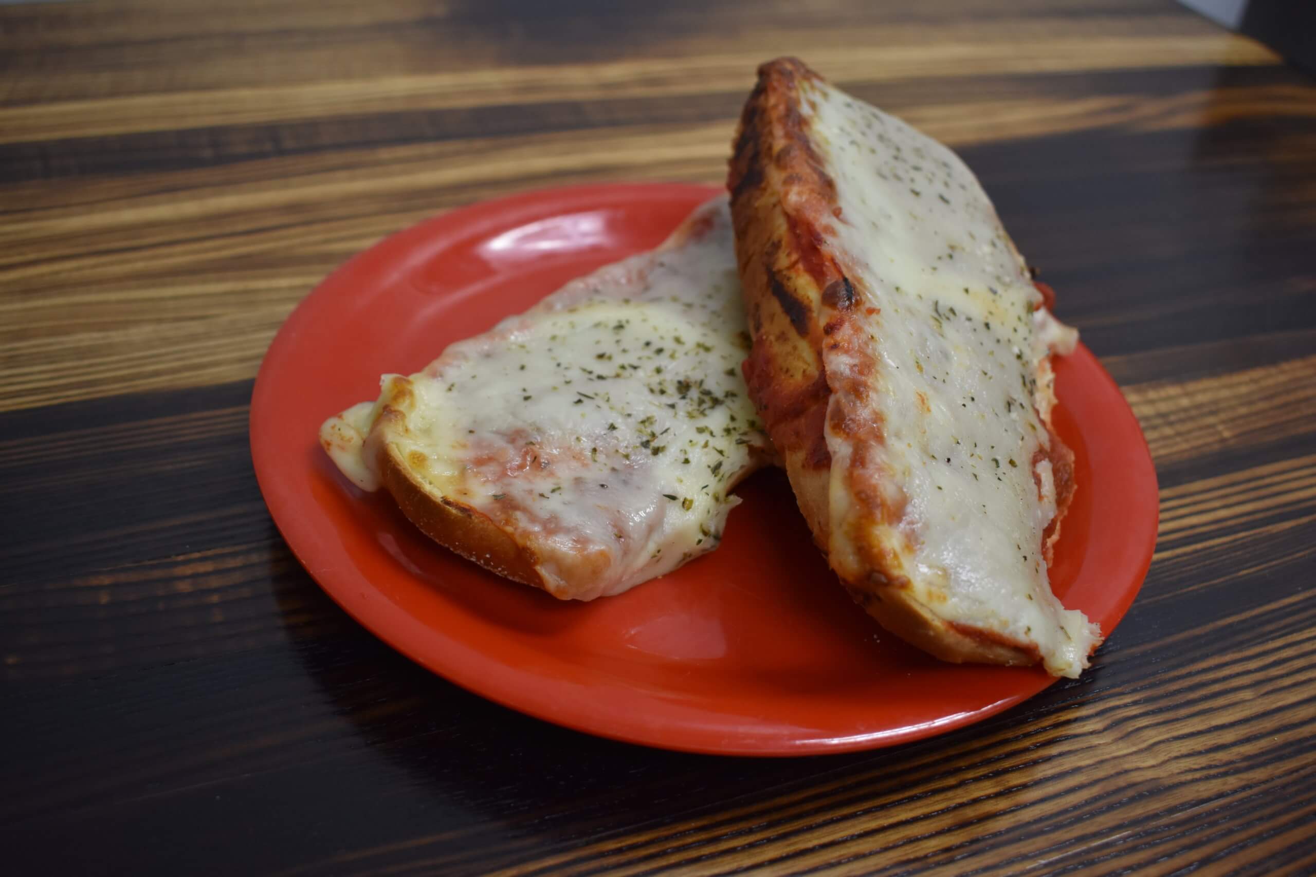 Pizza bread appetizer from Pequod's Pizza.